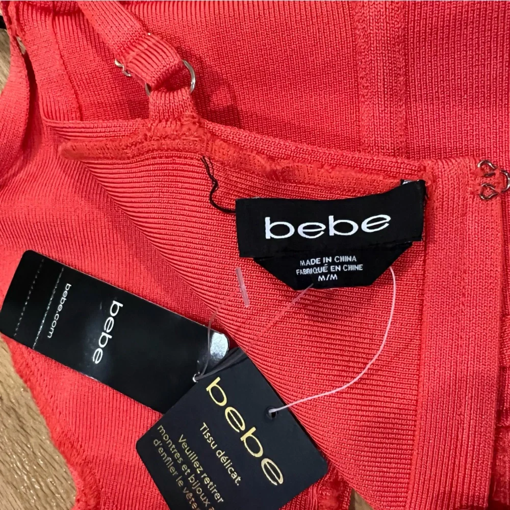 Bebe orange bandage dress NWT - Picture 3 of 3